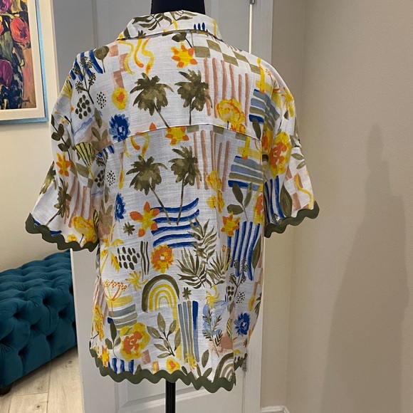 Jane and Delancey Multicolor Floral Button Down Shirt - Picture 5 of 7